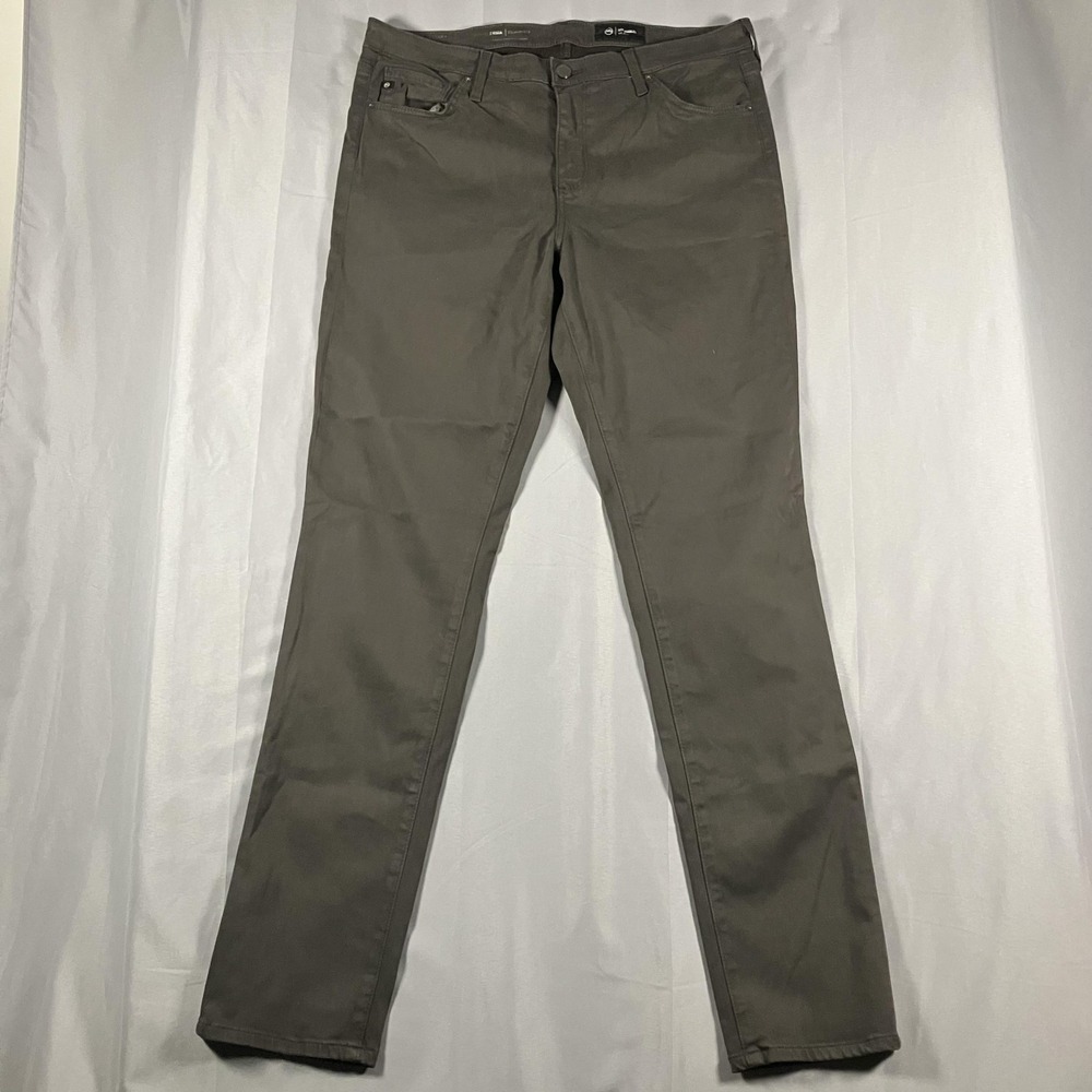 AG Adriano Goldschmied Prima Jeans Womens 32 Gray Cigarette Leg Stretch‎ Denim